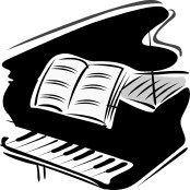 grand piano clip art
