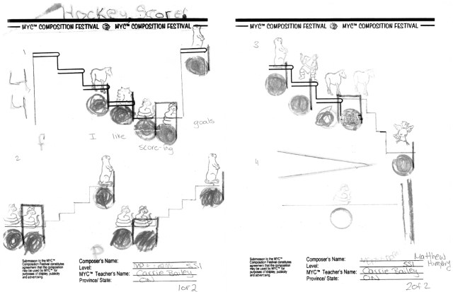 Hockey, Score! Matthew Himyary b.w.