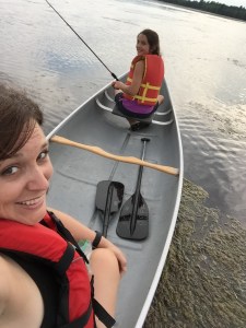 Mommy and Daughter Canoeing
